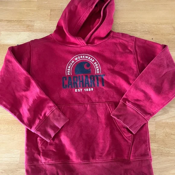 Carhartt Kids Red Hoodie - Picture 1 of 6